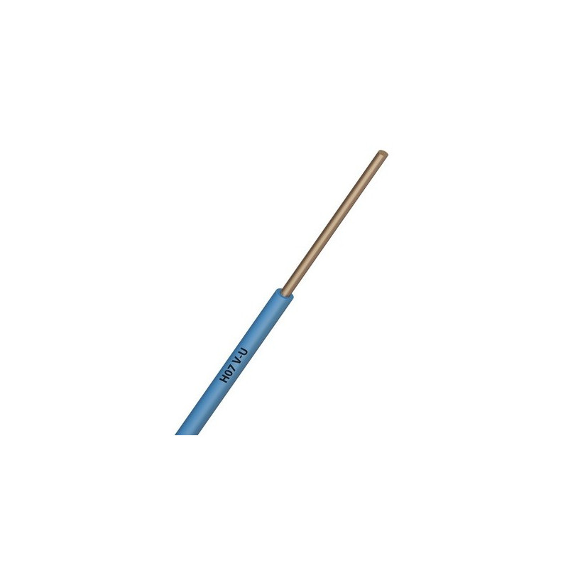 Câble électrique - 1.5 mm2 - bleu - au mètre - TB00362G